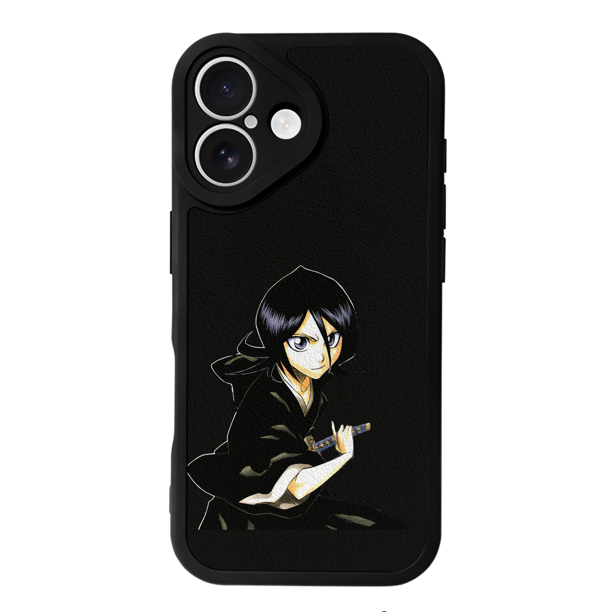 （画像用） ブリーチ 朽木ルキア BLEACH Kuchiki Rukia 【iPhone 16シリーズ対応】シリコンスマホケース（レザー調） 材質：シリコン